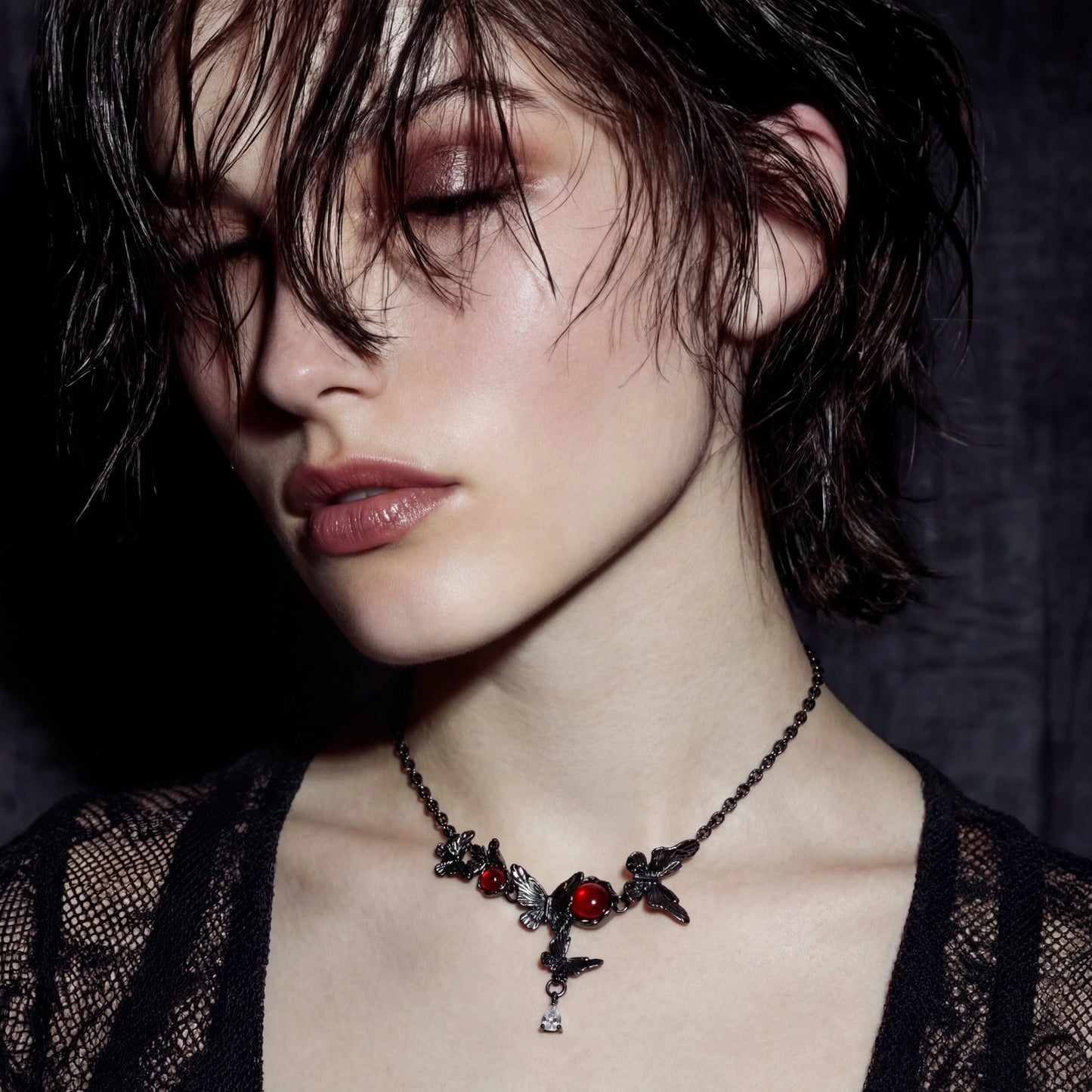 Gothic Rose Vine Necklace
