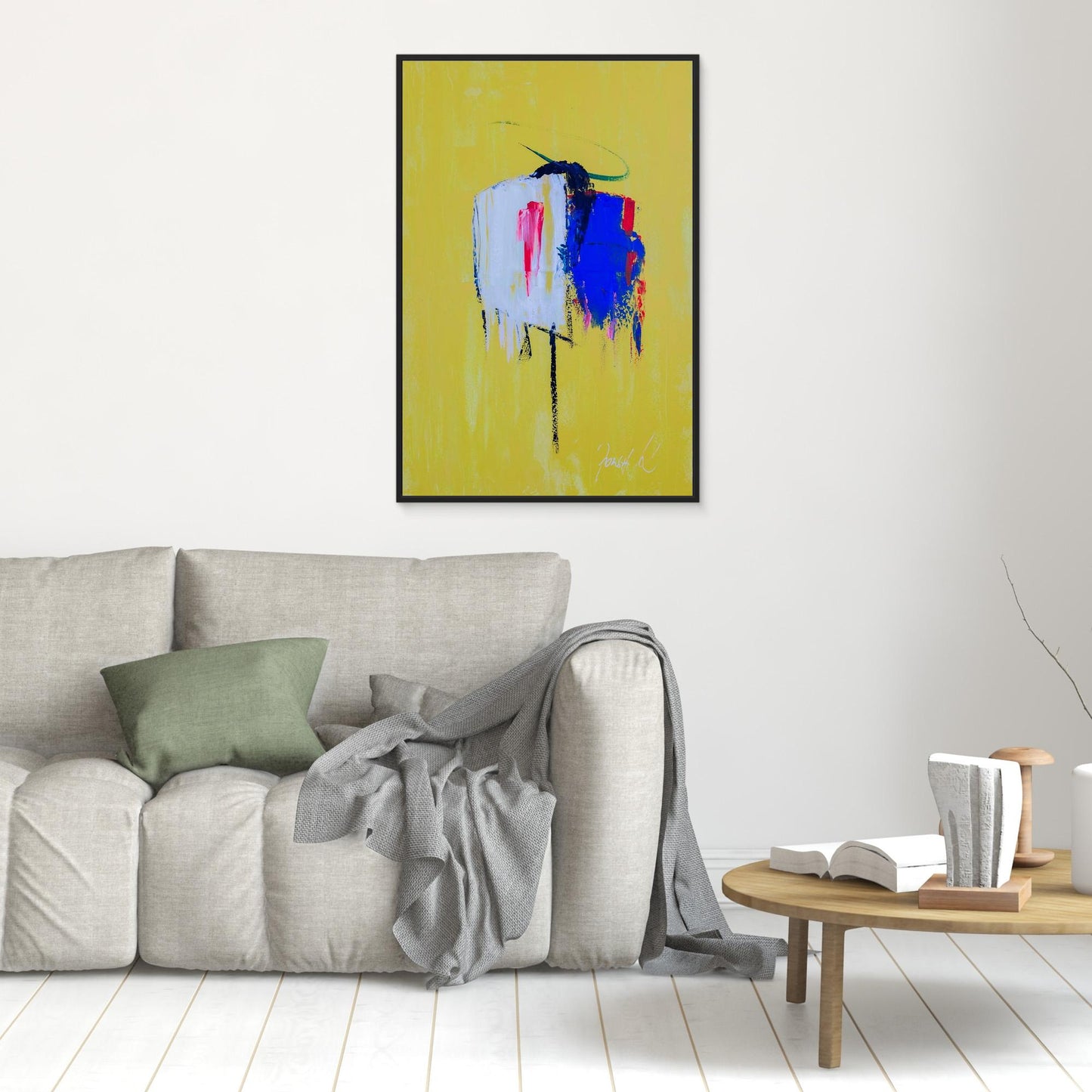 "Gone" Original Abstract Painting by Jozsef KancsarAcrrylic on Canvas