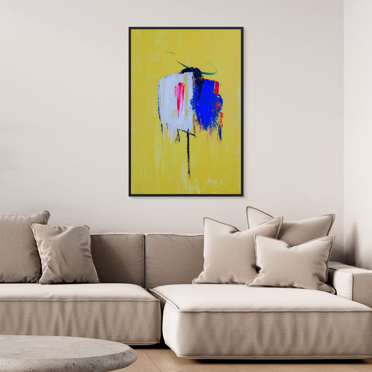 "Gone" Original Abstract Painting by Jozsef KancsarAcrrylic on Canvas