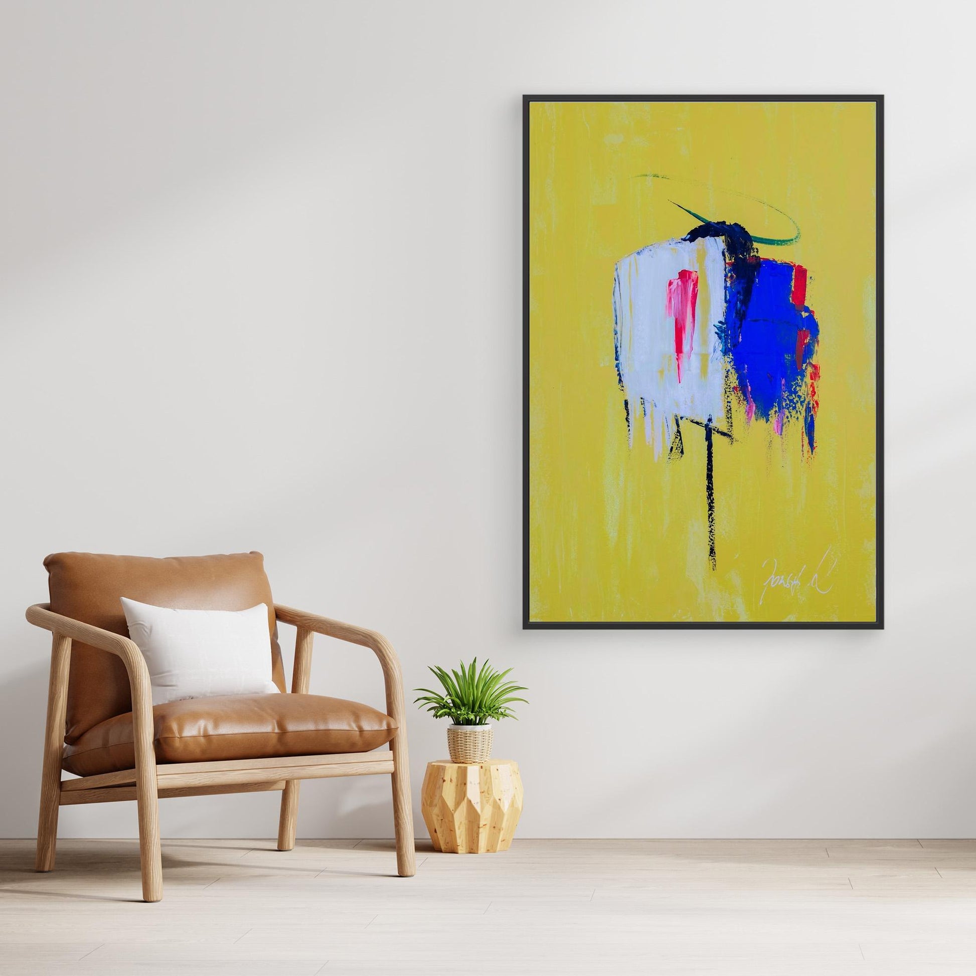 "Gone" Original Abstract Painting by Jozsef KancsarAcrrylic on Canvas